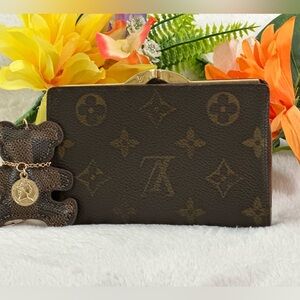 LOUIS VUITTON MONOGRAM PORTE MONNAIE BILLETS VIENNOIS BIFOLD KISSLOCK WALLET